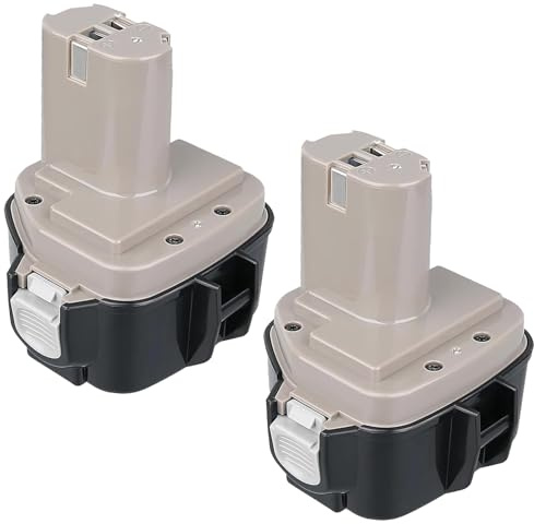 2 Stück 5.0Ah 12Volt Ersatzakku für Makita 12V Akku, Kompatibel mit Makita 12V 1222 PA12 1220 1222 1234 1233 1235 1235B 1235F