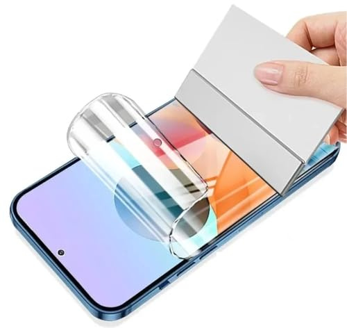 Películas de Hidrogel para Xiaomi Redmi Note 10 4G/5G, Xiaomi POCO M5s | 3 Piezas TPU Protectores de Pantalla Película,HD transparente film protectora,Alta sensibilidad