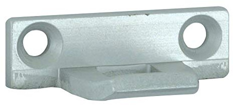 Schließblech für Überschlagshöhe 7 mm, Aluminium silber eloxiert