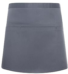 Karlowsky BVS 3 PURE Vorbinder BASIC mit Tasche, 65% Polyester/35% Baumwolle, Anthrazit, Einheitsgröße