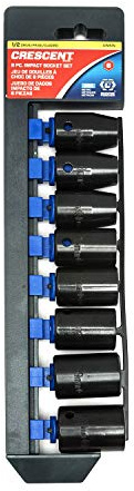 Crescent 8 Pc. 1/2 Drive 6 Point Standard Impact Metric Socket Set - CIMS1N