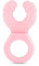 Twistshake Wasserkühlender Baby-Beißring | 100% lebensmittelechtes Silikon | Weich und langlebig | Neugeborenen-Essentials | BPA-frei | Rosa