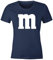 MoonWorks® Damen T-Shirt Gruppen-Kostüm M Aufdruck Kostüm Fasching Karneval Verkleidung Navy M