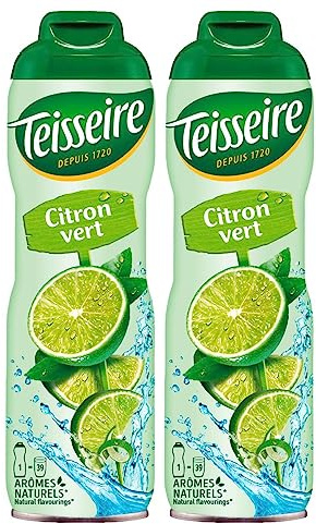 Teisseire Getränke-Sirup Lime/Limette 600ml - Sirup der genauso schmeckt wie die Frucht (2er Pack)
