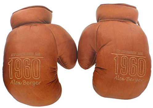 Unbekannt Echtleder Retro-Boxhandschuhe mit persönlicher Laser-Gravur