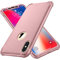 ORETECH Compatibile con Cover iPhone X, Custodia iPhone XS, con [2 x Pellicola Protettiva Vetro Temperato] 360 Ultra Sottile Hard PC TPU Silicone Cover per iPhone 10-5.8 Oro Rosa