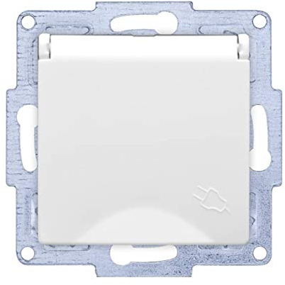 Gunsan VISAGE + MODERNA Modul Steckdose mit Deckel Weiss