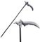 Spooktacular Creations - Scythe Halloween Sense des Sensenmanns Sense Kostüm Horror Sichel Grim Reaper Halloween Sichel für Halloween Todessense Cosplay Kostümpartys, 58.5 inchs/148.5 cm.