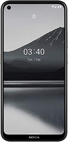 Nokia 3.4 Smartphone mit 6,39 Zoll HD+ Display, Qualcomm Snapdragon 460, 2 Tage Akkulaufzeit, Porträt- und Nachtmodus, 5MP ultraweite Kamera, robustes Design, Family Link und Android One, Charcoal