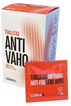LOMAX - Lingettes Anti Buée Lunette |Lingette Lunette et tous types d'Écrans - Lingette Anti buée Humide, Jetable, Formule Antistatique, Sans Substances Agressives | 30 Unités, 15x19cm