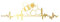 Finest Folia Aufkleber Herzschlag Tiere Breite 27cm Lifeline Heartbeat Deko Sticker Selbstklebend für Auto Kühlschrank Laptop Autoaufkleber K150 (Gold, 03 Biene)