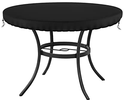 Gartenmöbel Gartentisch Hülle Abdeckplane Rund Ø 94x10cm Abdeckung Haube Schutzhülle Abdeckhaube Wasserbeständigkeit Abdeckung für GartenmöBel