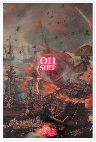 Posterlounge Oh Shit Poster