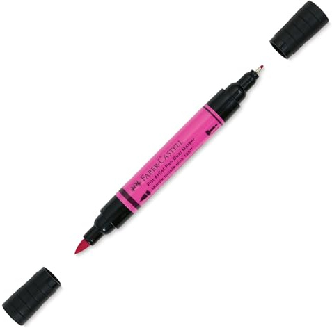 Faber-Castell PITT Artist Pen Dual-Marker India Ink - Mittelviolett, Pink