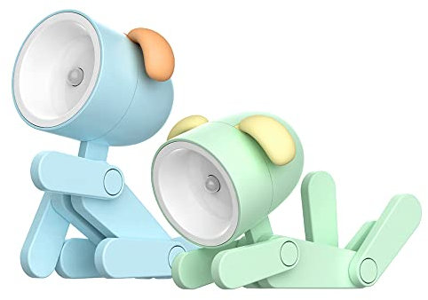 Mini Nachtlicht Kinder Süße Nachtlampe Cartoon DIY Tragbare LED-Schreibtischlampe mit Telefonhalterung Verstellbar für Kinder Studenten Schlafzimmer Schlafzimmer