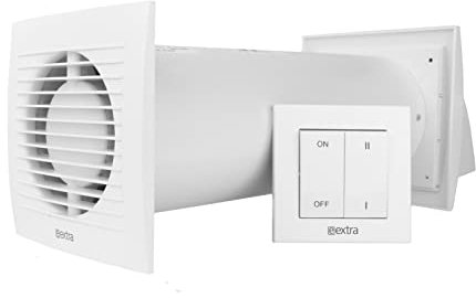 Dezentrale Wärmerückgewinnung Wärmetauscher Wohnraumlüfter Lüftungsanlage Ø 100 mm - VONLIS® Schalter