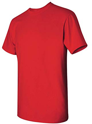 Gildan Blank T-Shirt - Unisex Style 5000 Adult, Red, XL