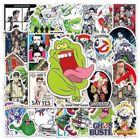 Ghostbusters Vinyl Die Cut Stickers Decals for Laptop Phone Case Wall Luggage Books Bottle - 50 Stickers