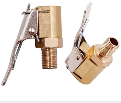 Xingdianfu 2 Stück Auto Luftpumpe Düse Adapter LKW Reifenfüller Ventil 8 Stecker Kopf-Clip, Autoventil Hebelstecker Air Chuck