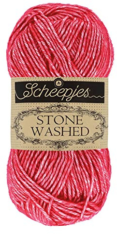 Scheepjes - Scheepjes Stone Washed 807 Red Jasper Yarn - 10x50g
