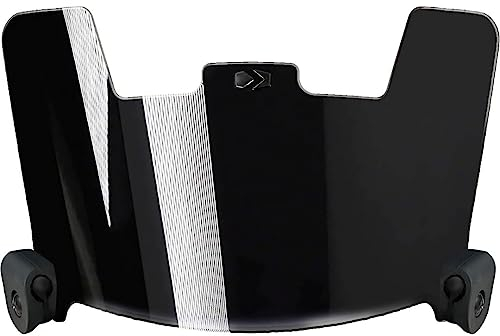 SLEEFS Football Helmet Visor [Black Clear] - Tinted Professional Football Visor/Shield - Fits Youth & Adult Helmets - Includes Visor Clips