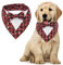 MHaustlie Hundehalstuch Weihnachten, Hunde Smoking Bandana, Formale Haustier Smoking Fliege, Verstellbar Haustier Anzug Fliege Bandana für Hochzeit Geburtstag Halloween Weihnachten(S, Schneeflocken)