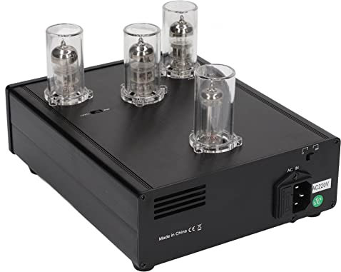 Preamplificatore Valvolare, Preamplificatore Phono a Basso Rumore di Fondo Durevole HIFI Aspetto Elegante per Giradischi (Spina europea 220 V)
