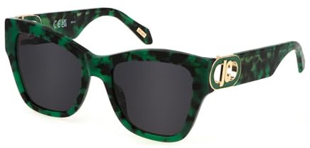 Just Cavalli SJC037 092I AVANA VERDE LUCIDO 54/19/140 Damen Sonnenbrillen