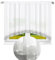 DRAPELLA | “Katania” Lang Scheibengardine Halbtransparent für Gardinenstangen oder Haken Fenstergardine Fertiggardine Gardine aus Voile, Modern