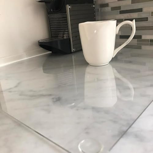 Clear Acrylic Table Protectors/Serving Mat/Worktop Saver/Chopping Board, Heat Resistant up to 90 Degrees (60cm x 45cm)