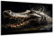 DARO Design - Wand-Bild auf 6mm HDF 70x50 cm Krokodil Maul offen - Wand-Deko Bilder Geschenk