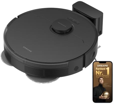 dreame L10s Pro Gen 3 Robot Aspirapolvere, Aspirazione 13.000 Pa, RoboSwing | Sistema Lavaggio DuoScrub, Sollevamento Mocio 7 mm, Pulizia Potente Tappeti, RoboSwing per Aree Difficili, Batteria 5.200 mAh