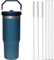 3Pcs Replacement Straws Fit for Stanley IceFlow 30oz with Lid,Reusable Straws Plastic Straws with Cleaning Brush Compatible with Stanley IceFlow Tumbler Stanley Flip Straw Tumbler (Pack of 3 Straws)