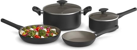 Bella Set di pentole, 12 pezzi, nero