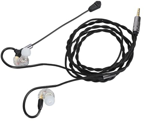 Jenngaoo In Ear Gaming Kopfhörer, Gaming Headsets Mit Mikrofon, 3,5 mm Kabelgebunden Abnehmbare Gaming Ohrhörer Für PC, Konsole, Laptop, Telefon Und Tablet(Weiß)