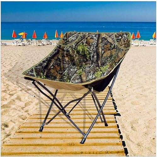 BAOLIQ Moon Chair Angeln Tragbarer Campingstuhl Klappbarer Verlängerungs-Wanderstuhl Leichter Outdoor-Campingstuhl Freizeitstuhl