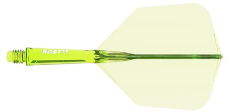 CUESOUL ROST 77 Integrierter Dartschaft und Flight, Big Wing Shape, 3er-Set (klare Farbserie)