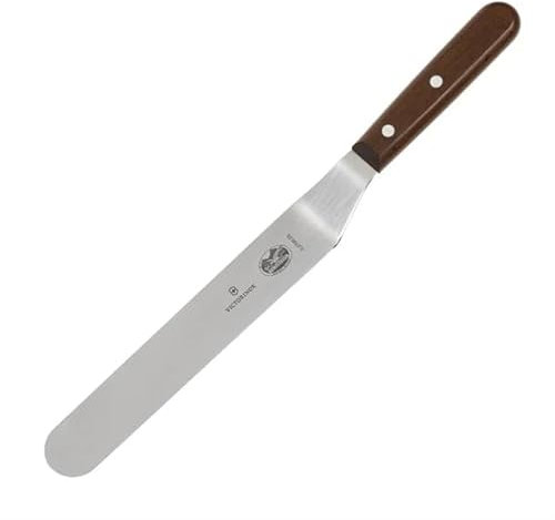 Victorinox Spatula Shaped Offset Spreading Length with Pine Wood Handle - 20cm