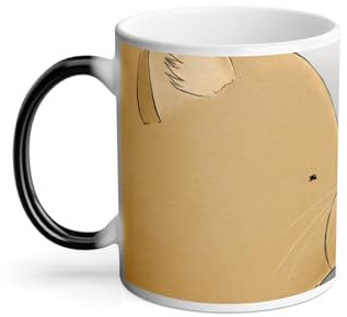Mug Thermo-réactif Tasse Magique - Chat et Souris Illustration Peinture Mignon Enfant - 325 ml