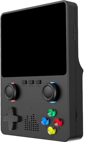 Console di gioco portatile X6, Console di gioco retrò a due giocatori, Console di gioco retrò portatile, Joystick doppi 3D, Schermo HD IP da 3,5 pollici, Console di gioco portatile retrò