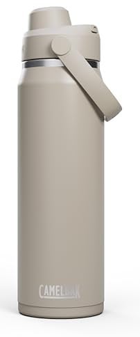 CAMELBAK Thrive Chug Wasserflasche aus isoliertem Edelstahl | 740 ML | leicht zu tragen, auslaufsicher | Stein