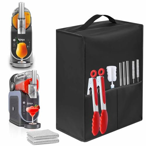 Frozen Drink Maker Dust Cover, Heat-Resistant Waterproof and Dust-Proof 600D Nylon Material, Compatible for Ninja FS301/FS301UK 88 oz Slushie Machine, Professional Frozen Drink Maker