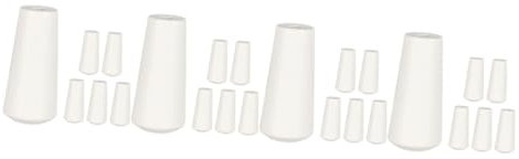 BESTOYARD 4 Sätze Roller-anhänger Enden Ziehen Kabel Haushalt Blinde Quaste Draht Fensterladen Beschläge Gardinen Zubehör Ersatzteile Für Jalousien Blinde Holzkordelquasten Weiß 6 Stück * 4