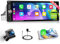 Fuluku Android 15 Radio 1 DIN Carplay inalámbrico Android Auto Pantalla Táctil 6,9 Pulgadas 1Din Radio WiFi Bluetooth GPS SWC FM RDS Mirror Link Cámara de Seguridad Mic USB 32EQ 2+32G
