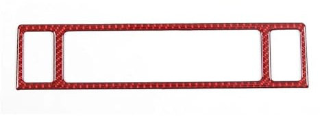 Auto Schalttafelverkleidung Für Pilot 2015 2016 2017-2022 Weiche Carbon Faser Auto Center Konsole Klimaanlage Sitz Heizung Schalter Panel Rahmen Abdeckung Trim(Style C-Red)