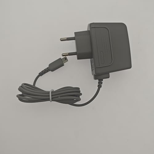 JZK Caricatore di ricambio per Nintendo DS Lite, adattatore di ricarica per NDSL, alimentatore di ricambio compatibile con sistemi DS Lite, cavo di alimentazione (grigio)