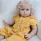 RXDOLL 61 cm Reborn Babypuppen Realistischer Weicher Stoffkörper Reborn Kleinkind Puppen für Mädchen Real Baby Lebensechte Vinyl Babypuppe Spielzeug Kinder Geburtstagsgeschenke Alter 3+