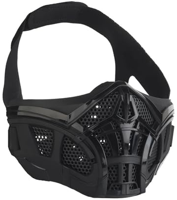 OAREA Masque Demi-Masque Tactique Respirant for Airsoft, Paintball, Cosplay, Halloween