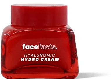 Face Facts Cherry Bliss Hyaluronic Hydro Cream with 5 ceramides, calming aloe water and moisture locking hyaluronic acid. 45ml
