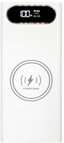Eieenotee 8*18650 Rechargeable Battery Charger Flash Charging 22.5W QC3.0 PD3.0 TYPE C Wireless 15W Charge Storage Box Dual USB Battery Shell DIY Power Bank Case Fast Charging Battery Bank Box Storage